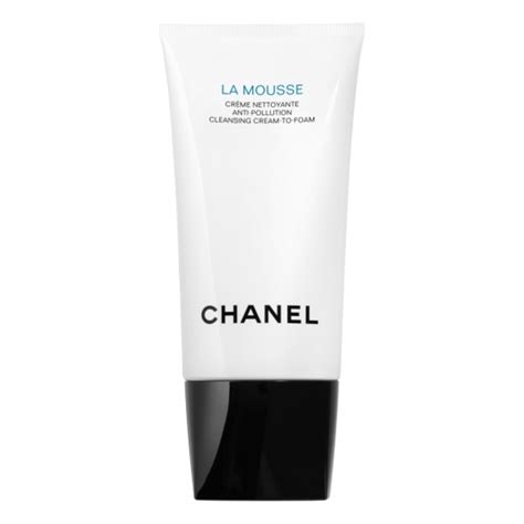 chanel la mousse anti-pollution cleansing cream-to-foam|chanel le blanc face wash.